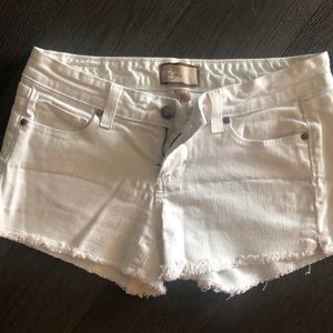 Paige jeans white shorts size 26